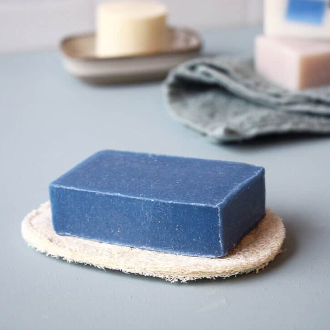 Porte-savon en luffa - Accessoire de salle de bain zéro déchet