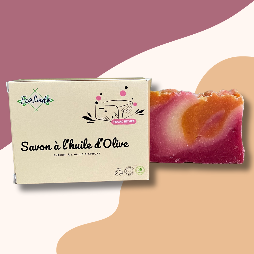 Savon artisanal à base d'huile d'olive - Enrichi à l'huile d'avocat