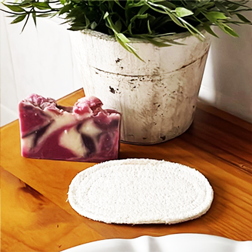 Porte-savon en luffa - Accessoire de salle de bain zéro déchet