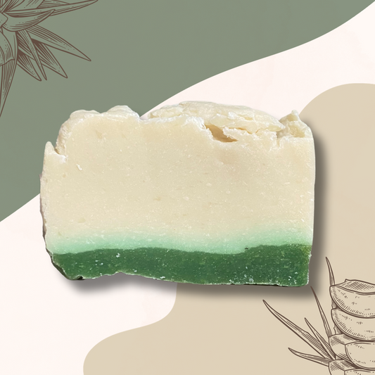 Savon artisanal à base d'huile d'olive - Enrichi au lait d'ânesse et Aloe Vera - un savon 