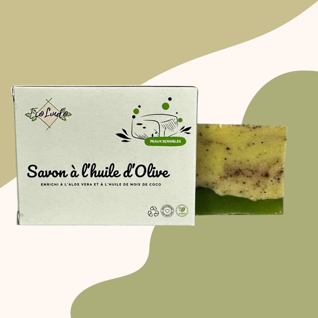 Savon artisanal à base d'huile d'olive - Enrichi à l'aloe vera