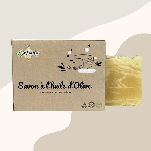 Savon artisanal à base d'huile d'olive - Enrichi au lait de chèvre